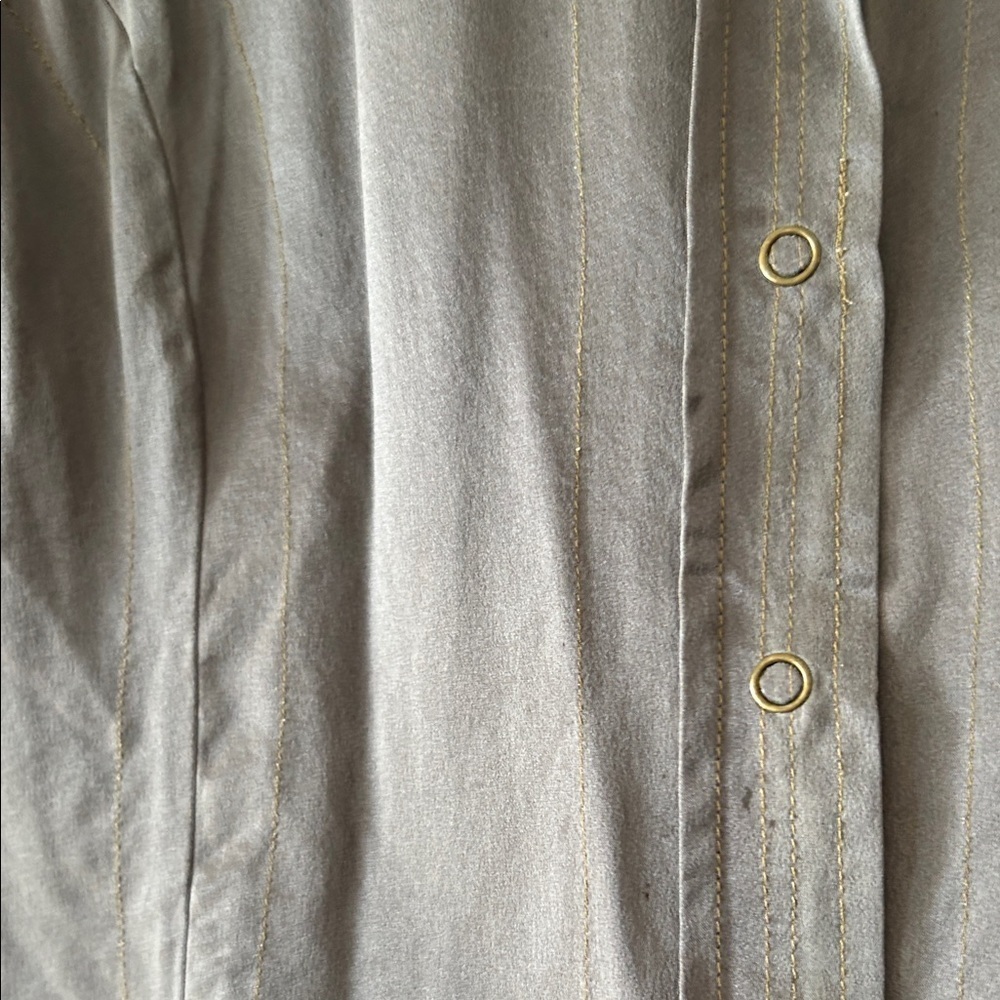 Da-Nang Silk Blouse with Copper Sequin Shoulders size S - Picture 5 of 11